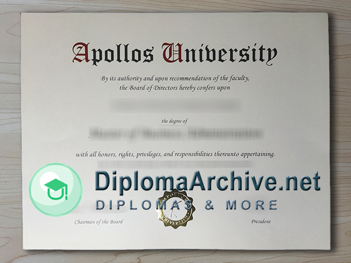 Apollos University degree