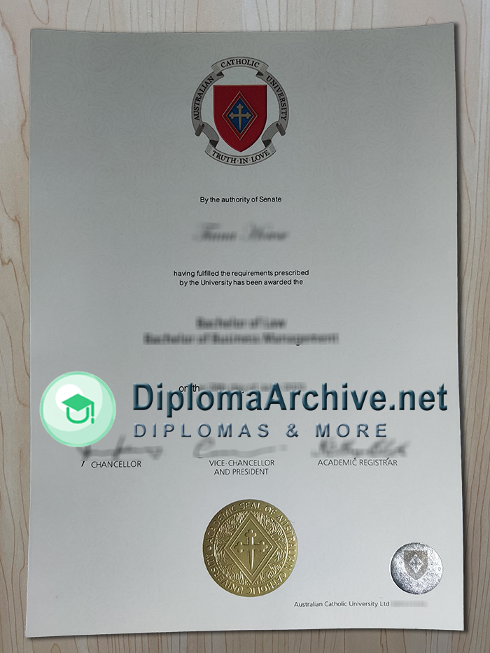 Australian Catholic University diploma