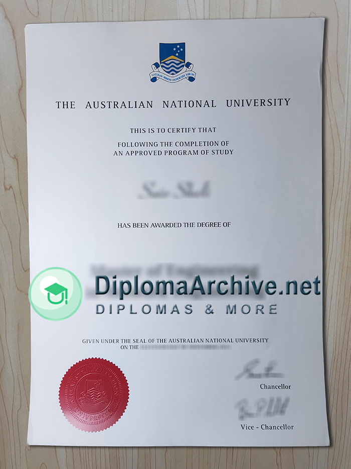 Australian National University diploma