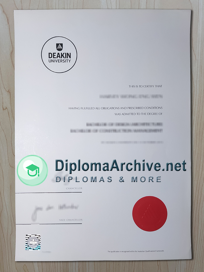 Deakin University diploma