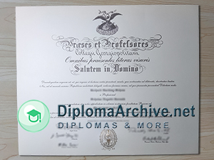 Georgetown College diploma