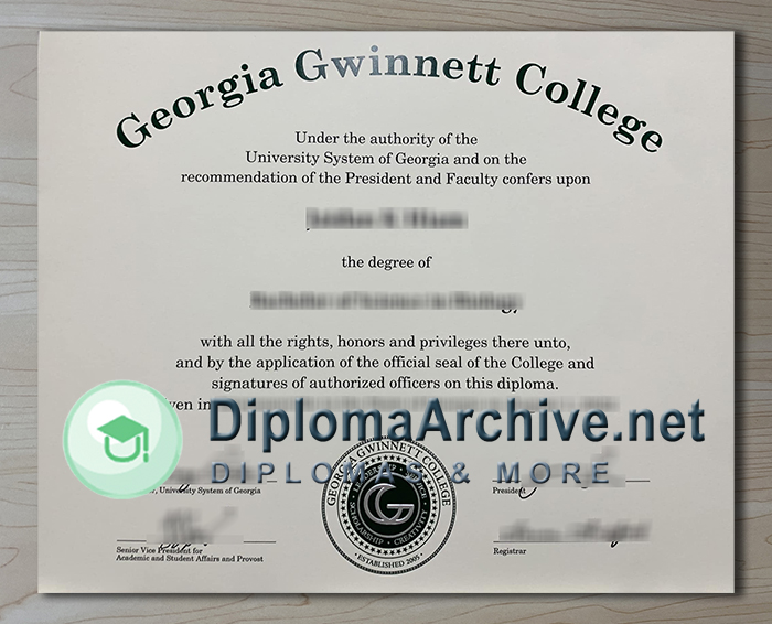 Georgia Gwinnett College diploma