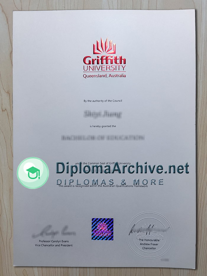 Griffith University diploma