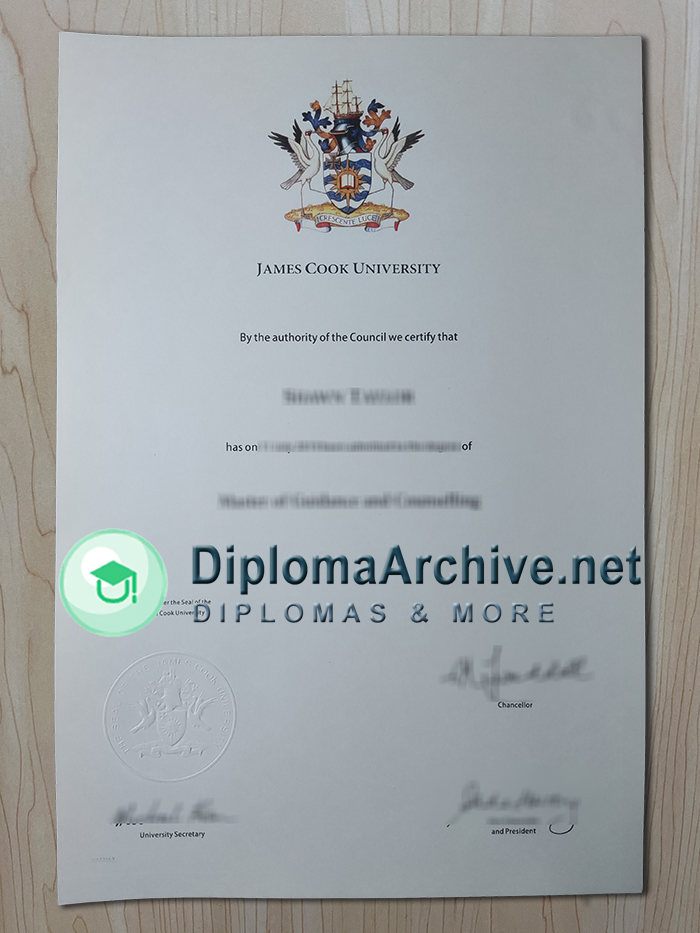 James Cook University diploma
