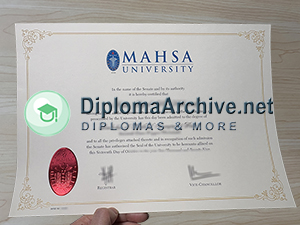 MAHSA University Diploma