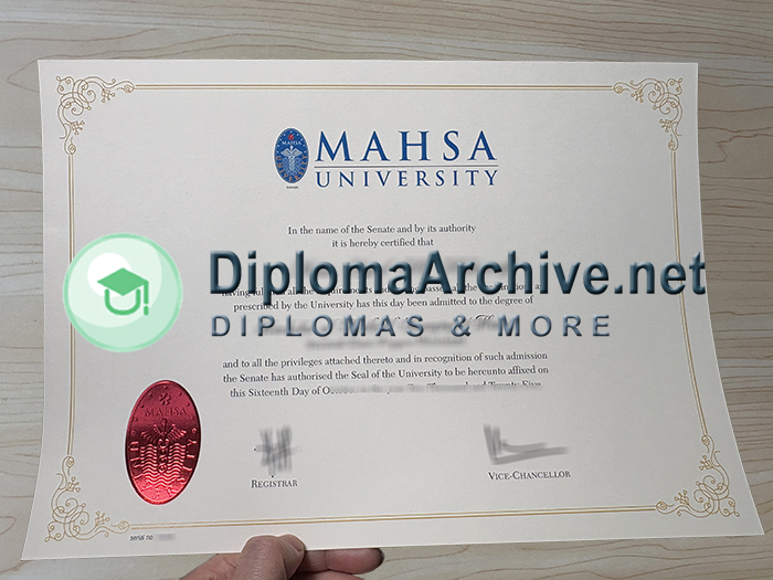 MAHSA University Diploma