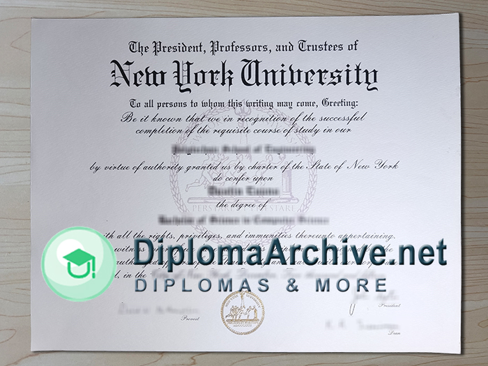 New York University diploma