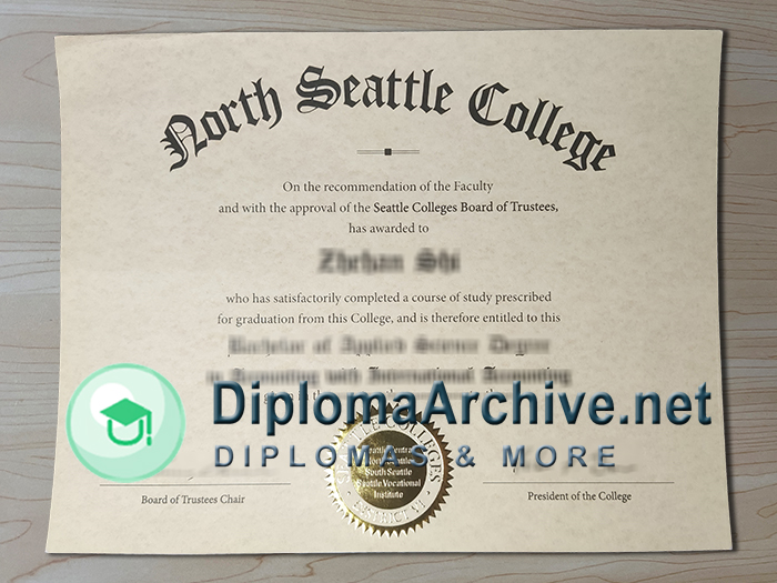 North Seattle College diploma