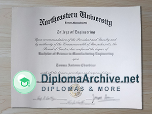Northeastern University diploma