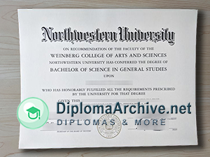 Northwestern University diploma