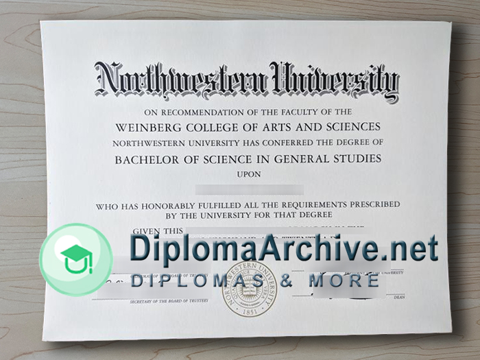 Northwestern University diploma