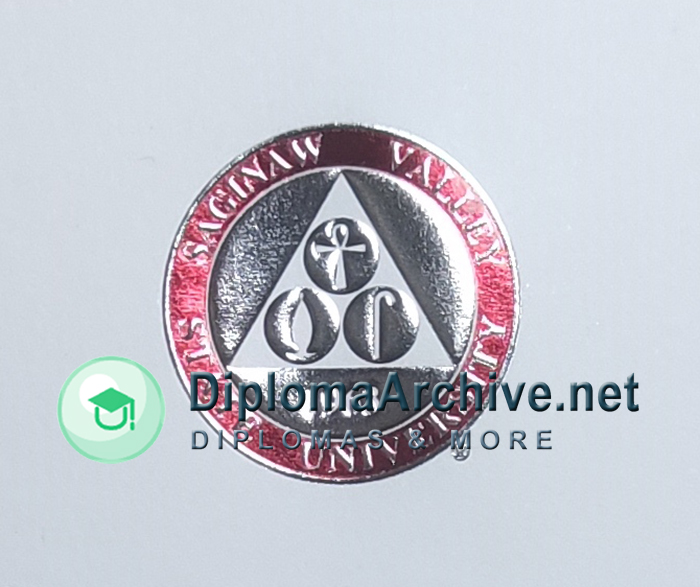 Saginaw Valley State University diploma seal