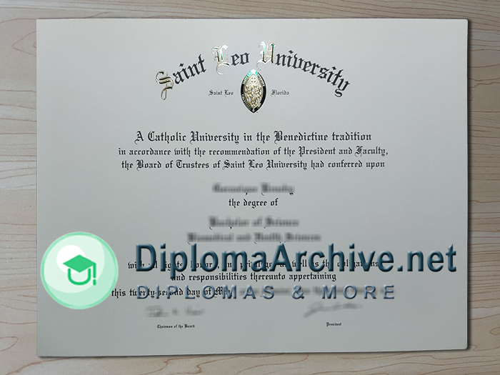 Saint Leo University diploma