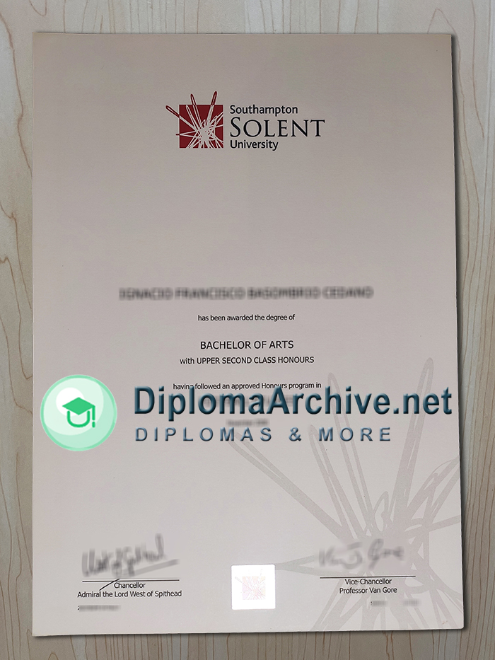 Solent University degree
