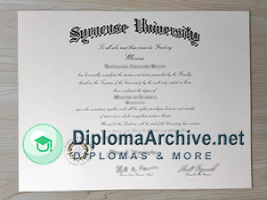 Syracuse University diploma