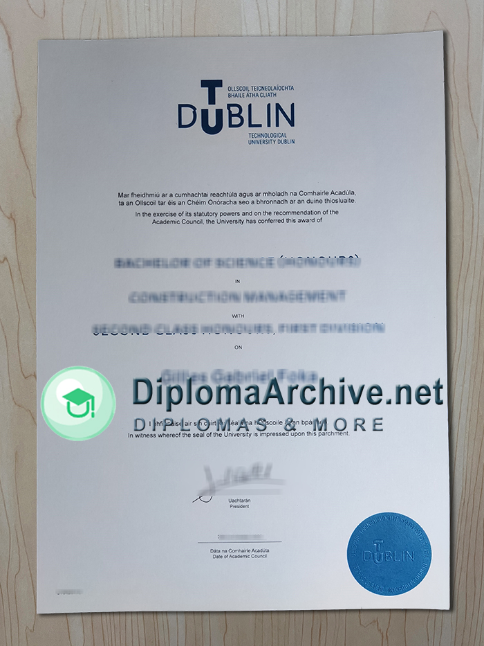 Technological University Dublin diploma