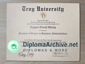 Troy University diploma