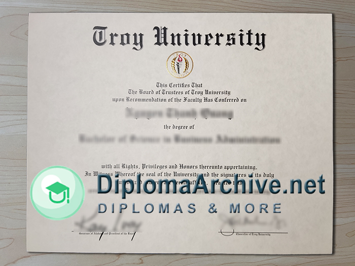 Troy University diploma