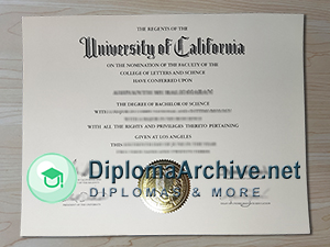 University of California, Los Angeles diploma