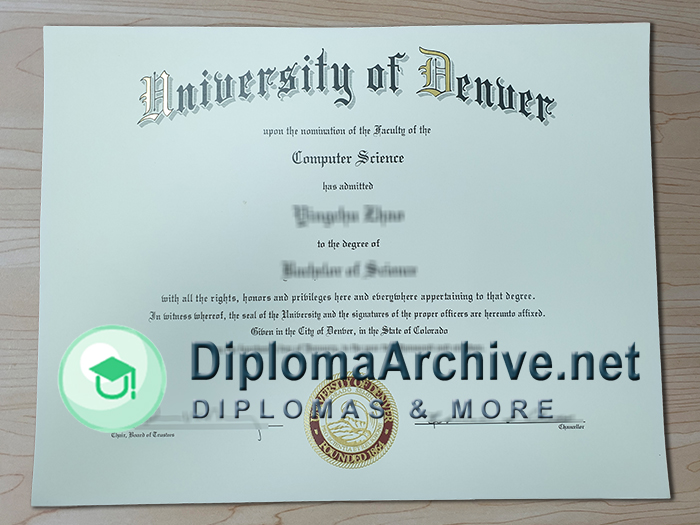 University of Denver diploma