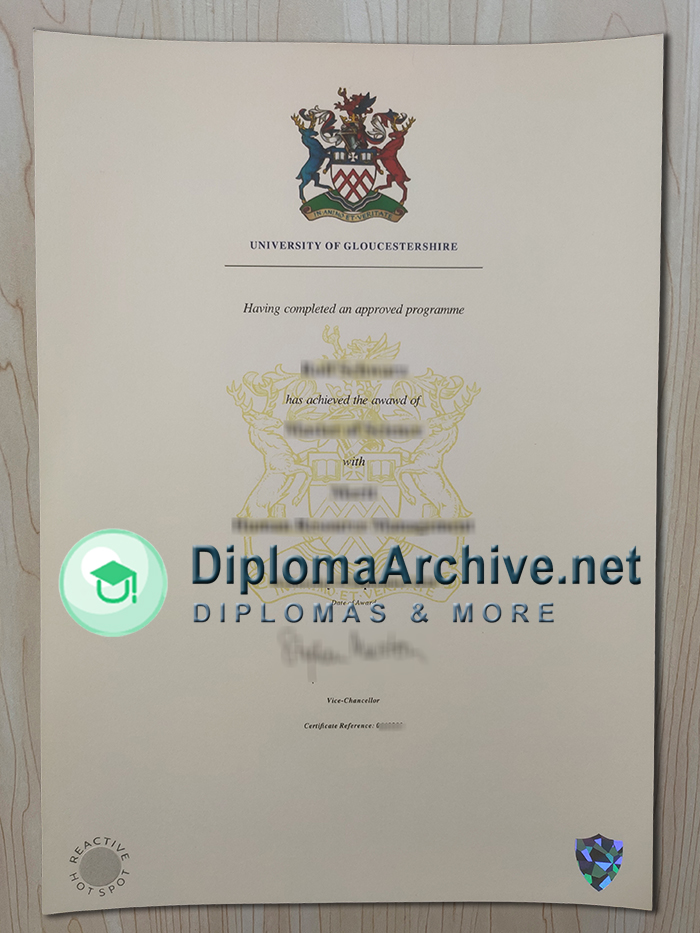 University of Gloucestershire diploma