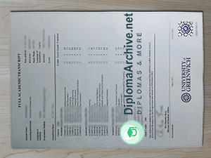 University of Greenwich transcript