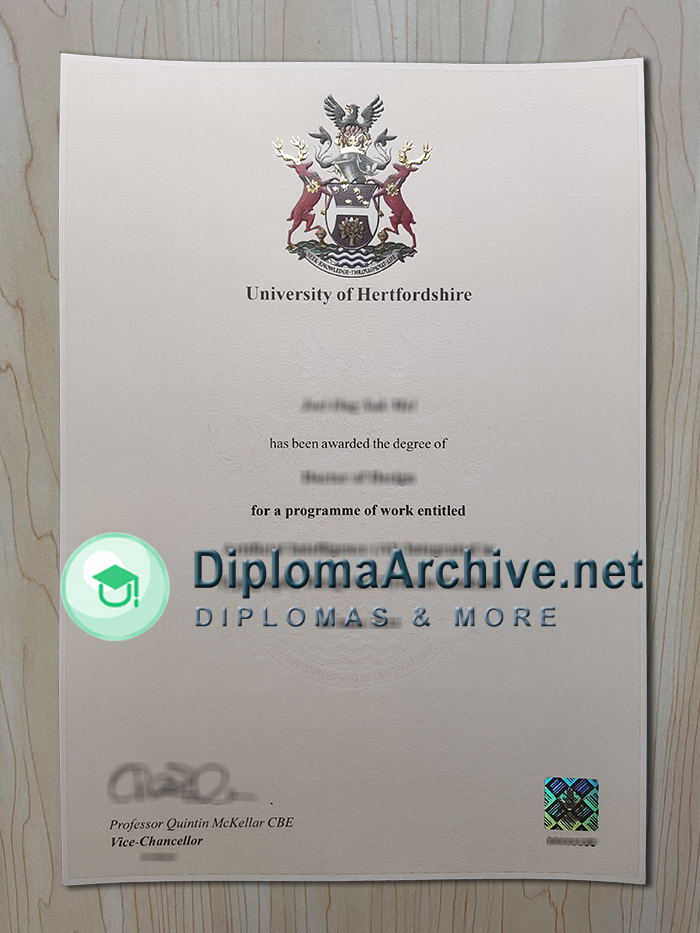 University of Hertfordshire degree