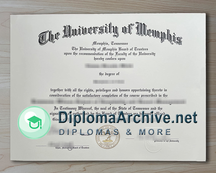 University of Memphis diploma