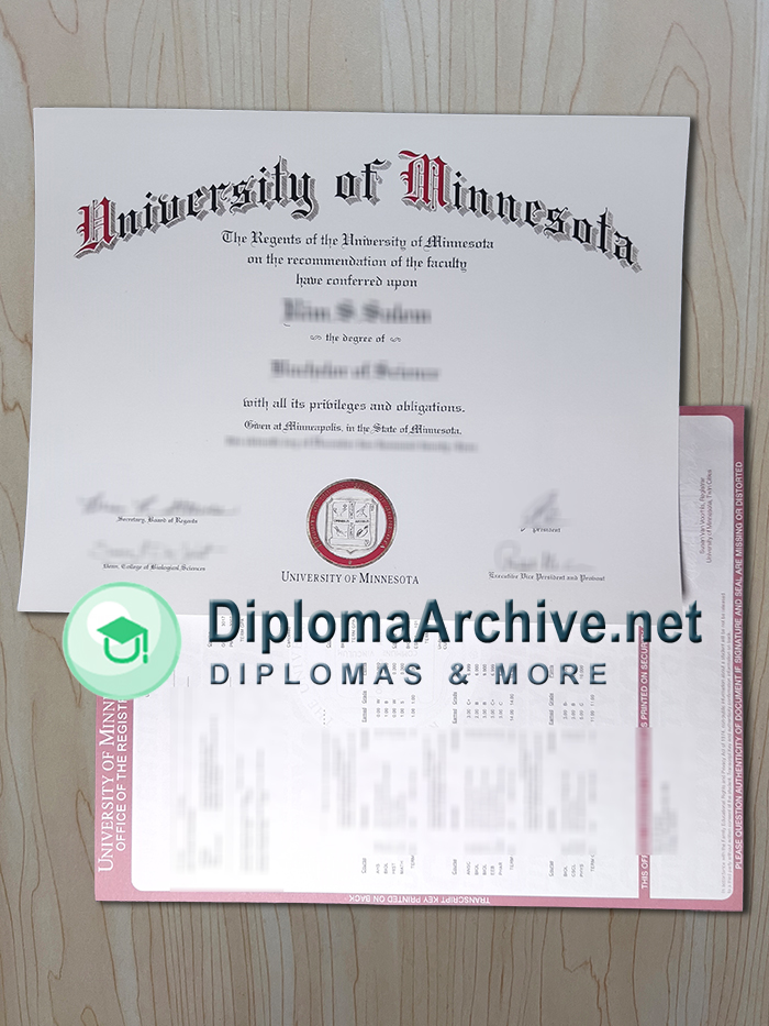 University of Minnesota diploma