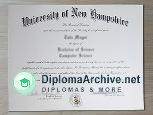 University of New Hampshire diploma