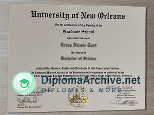 University of New Orleans degree