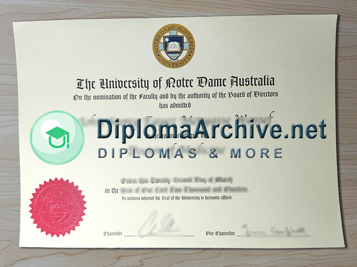 University of Notre Dame Australia diploma