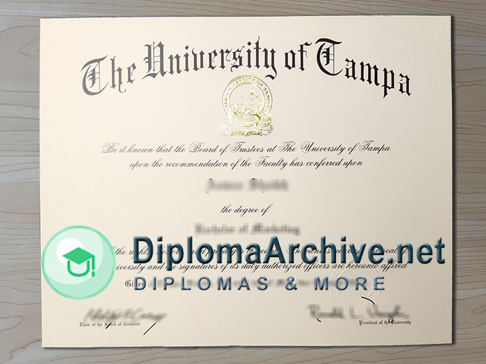 University of Tampa diploma