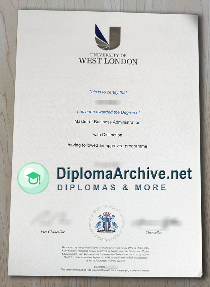 University of the West London degree