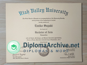 Utah Valley University degree