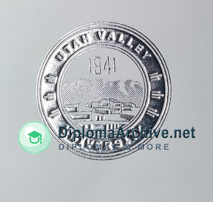 Utah Valley University diploma seal