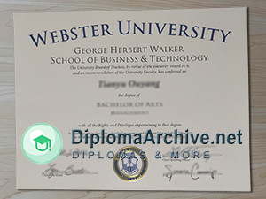 Webster University degree
