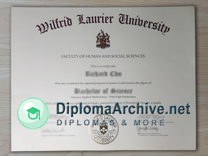 Wilfrid Laurier University diploma