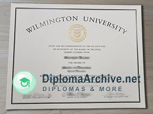 Wilmington University diploma