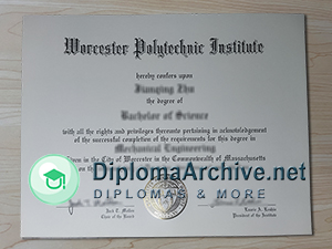 Worcester Polytechnic Institute diploma