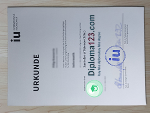 IU Internationale Hochschule Urkunde