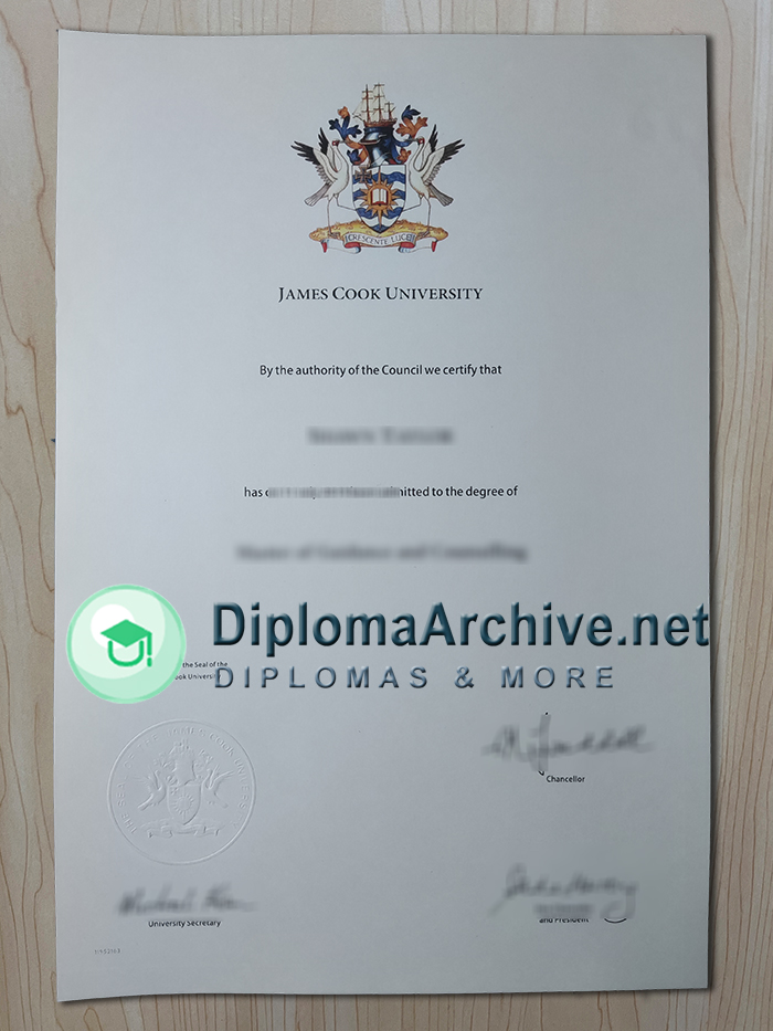 James Cook University diploma
