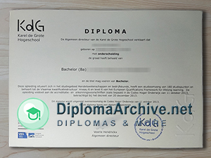 Karel de Grote Hogeschool diploma