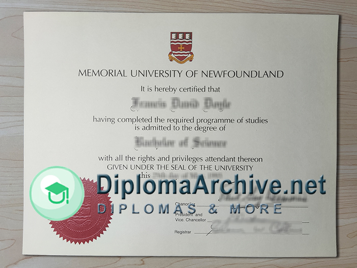 Memorial University of Newfoundland diploma