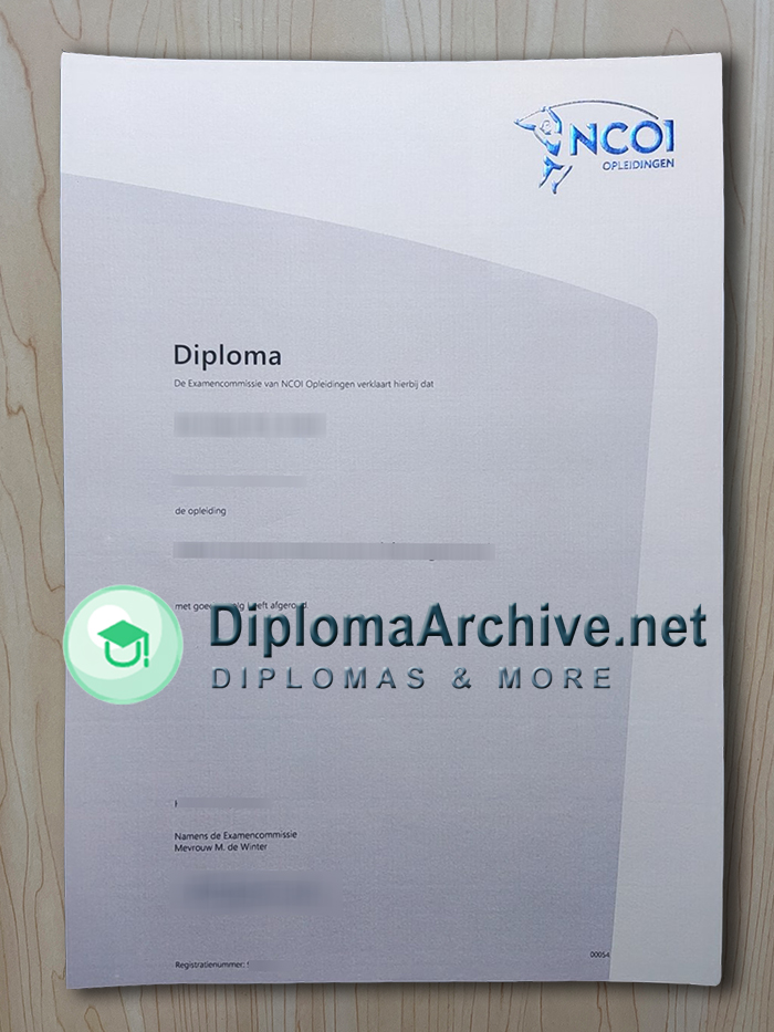 NCOI Opleidingen diploma