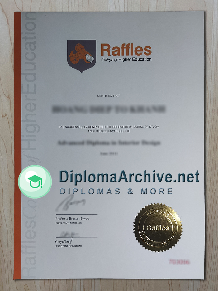 Raffles College of Higher Education Advanced diploma