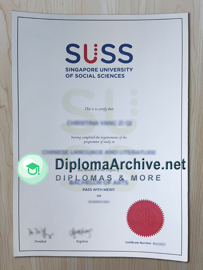 Singapore University of Social Sciences diploma