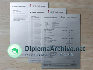 UCSI University transcript