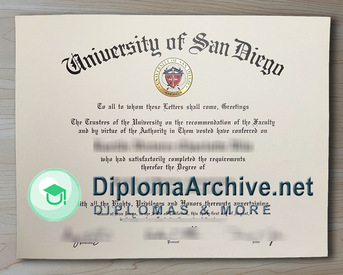University of San Diego degree