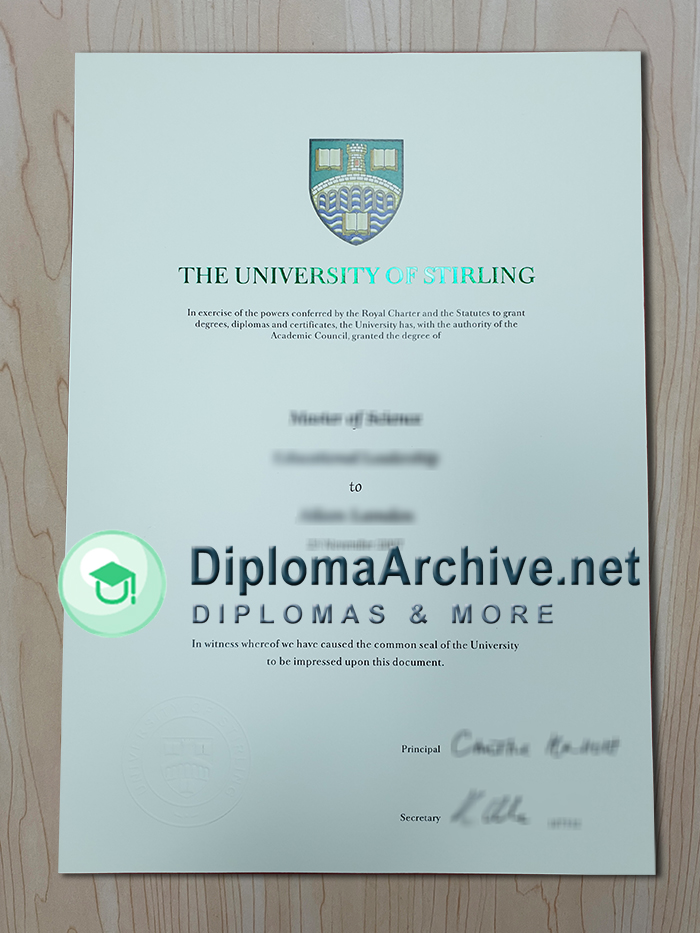University of Stirling diploma